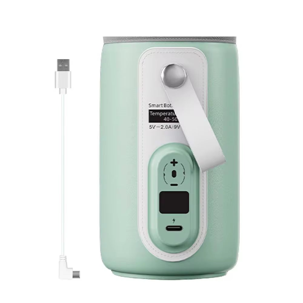 Insulated Baby Bottle Warmer Bag - USB Rechargeable Milk and Water Heater for Outdoor Travel