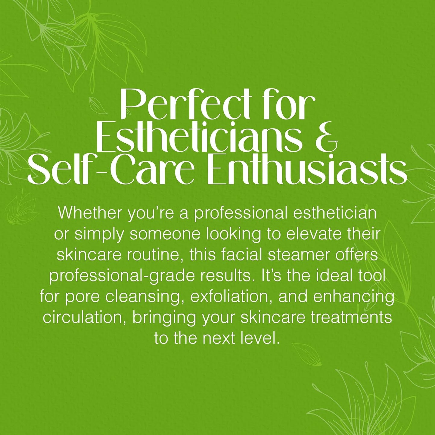 - 3-In-1 Ozone Facial Steamer, Facial Steamer for Esthetician with 5X Diopter Magnifying Lamp, 5-Piece Brush Set, Silent Timer & Aromatherapy, Facial Steamer Professional