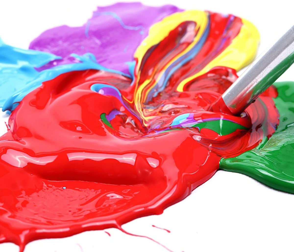 Acrylic Paint - Titanium White Tubes (120ml, 4.1 oz) - Non-Toxic, Fade-Resistant, Rich Pigments for Artists and Crafters - Ideal for Canvas, Wood, Clay, Fabric, and Ceramic Projects