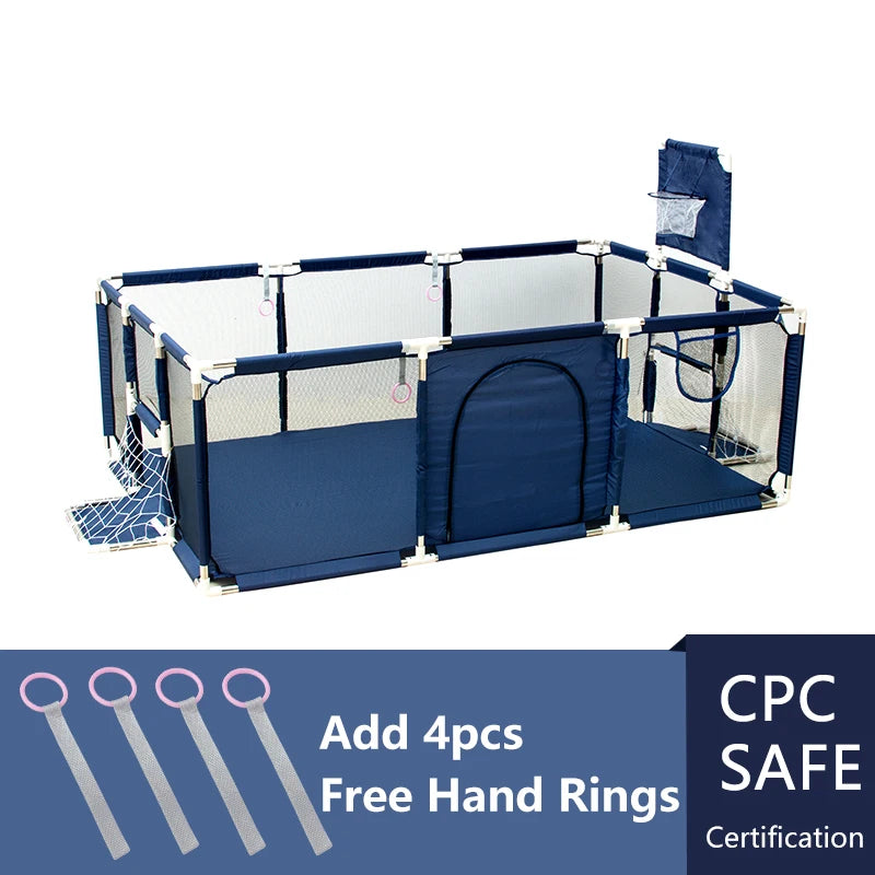 Indoor Baby Playpen Safety Barrier - Expansive Activity Gym and Groundbox Enclosure for Children