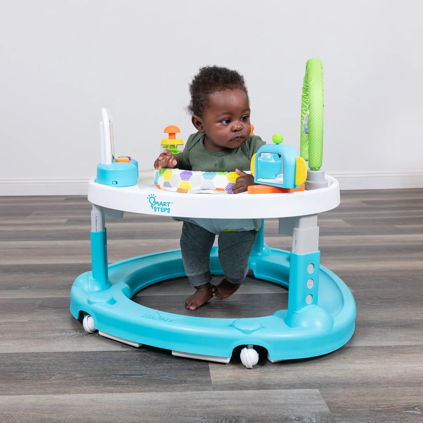 4-in-1 Activity Center Walker with Music and Lights for Enhanced Playtime