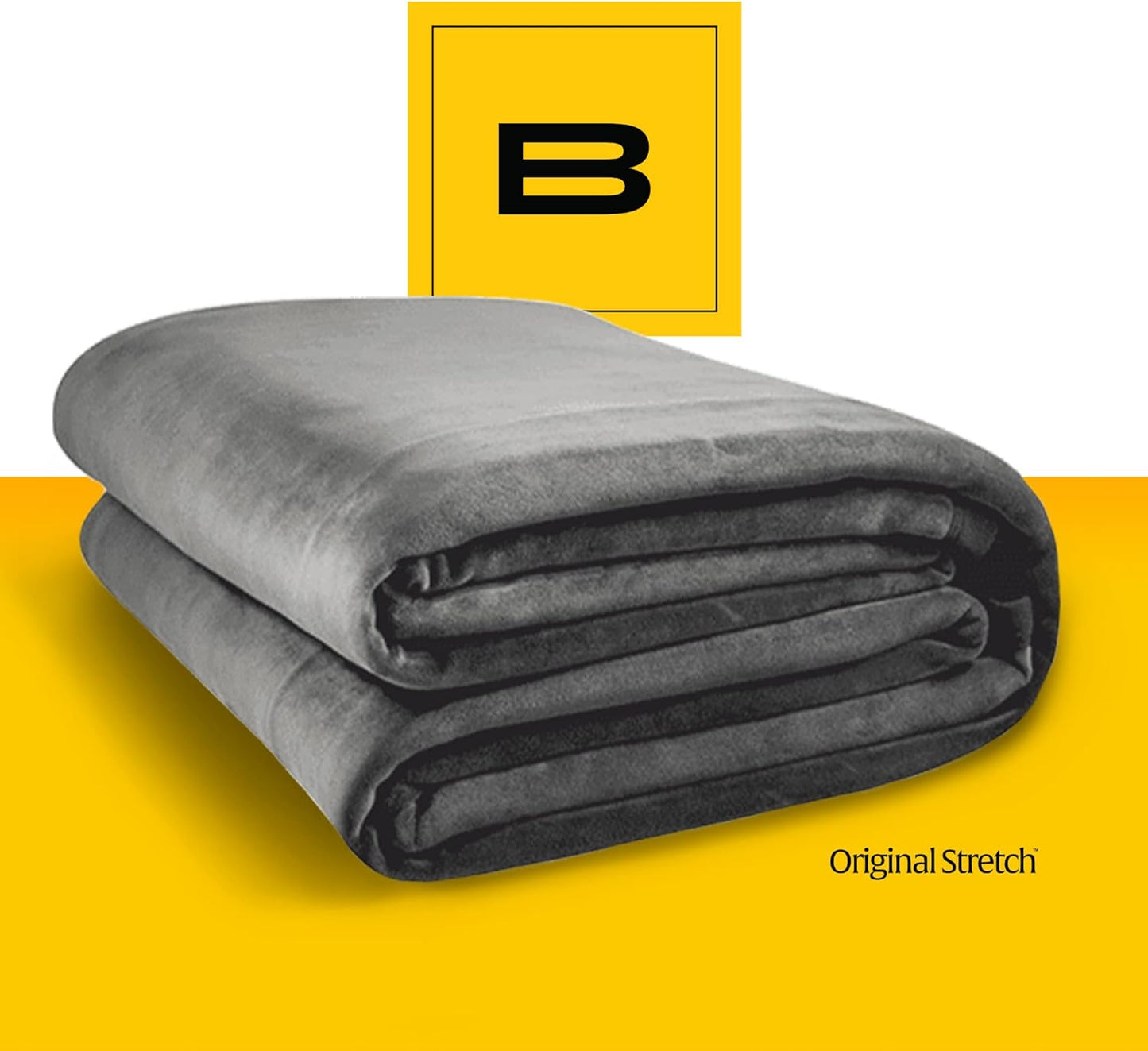 Extra Large Light Grey Stretch Blanket - 100 Square Feet of Soft Comfort for the Whole Family - Premium Quality for 2025