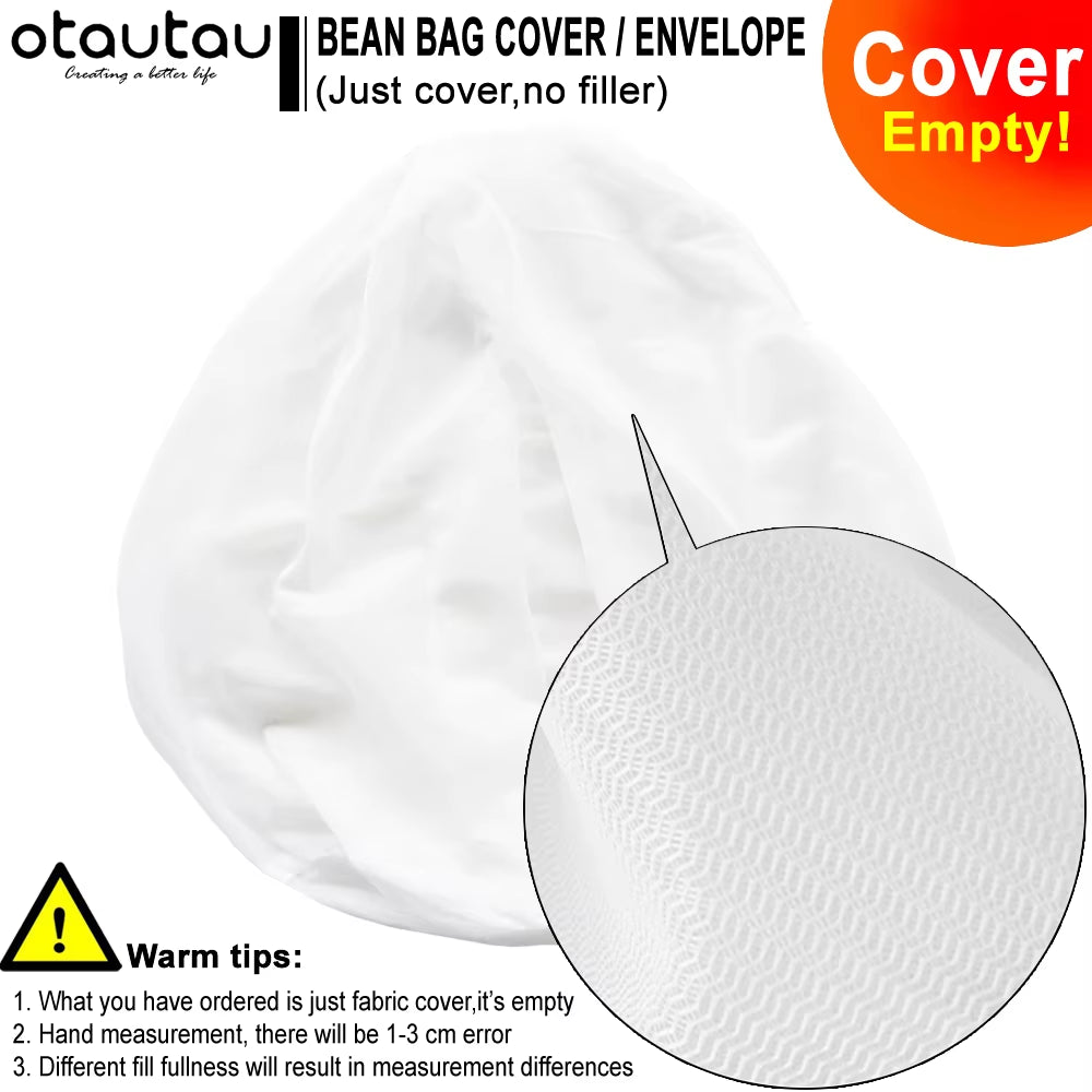 XXL Bean Bag Inner Wash Bag - Dustproof Storage Cover for Giant Pouf Lounge Furniture