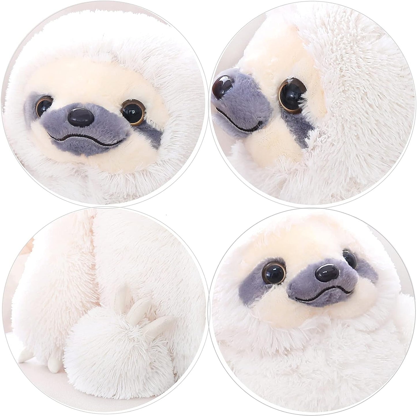 Ivory 15.7-Inch Plush Sloth Stuffed Animal - Ideal Birthday Gift for Children