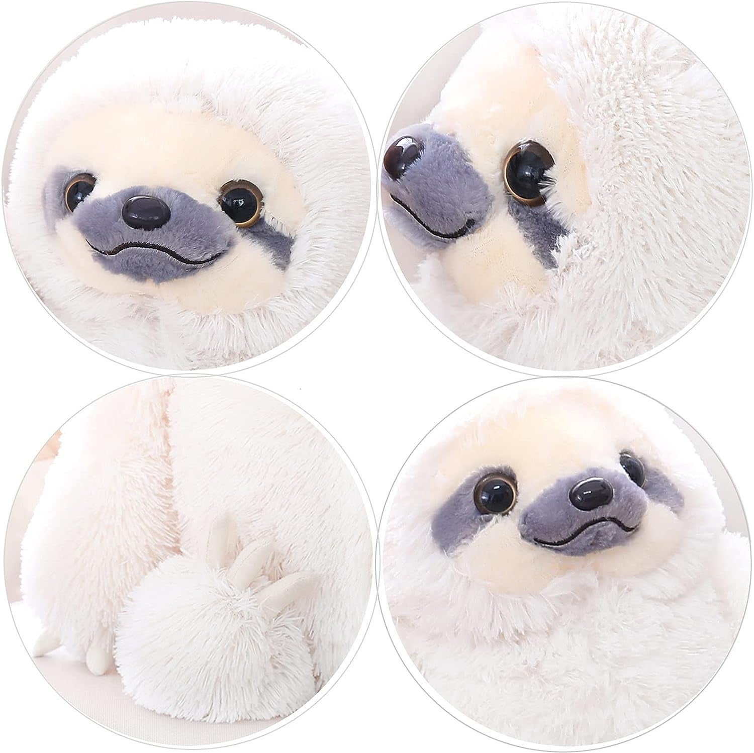 Ivory 15.7-Inch Plush Sloth Stuffed Animal - Ideal Birthday Gift for Children
