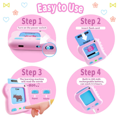 Interactive Educational Flash Cards for Children Aged 1-6, Montessori Learning Toys for Preschool Development
