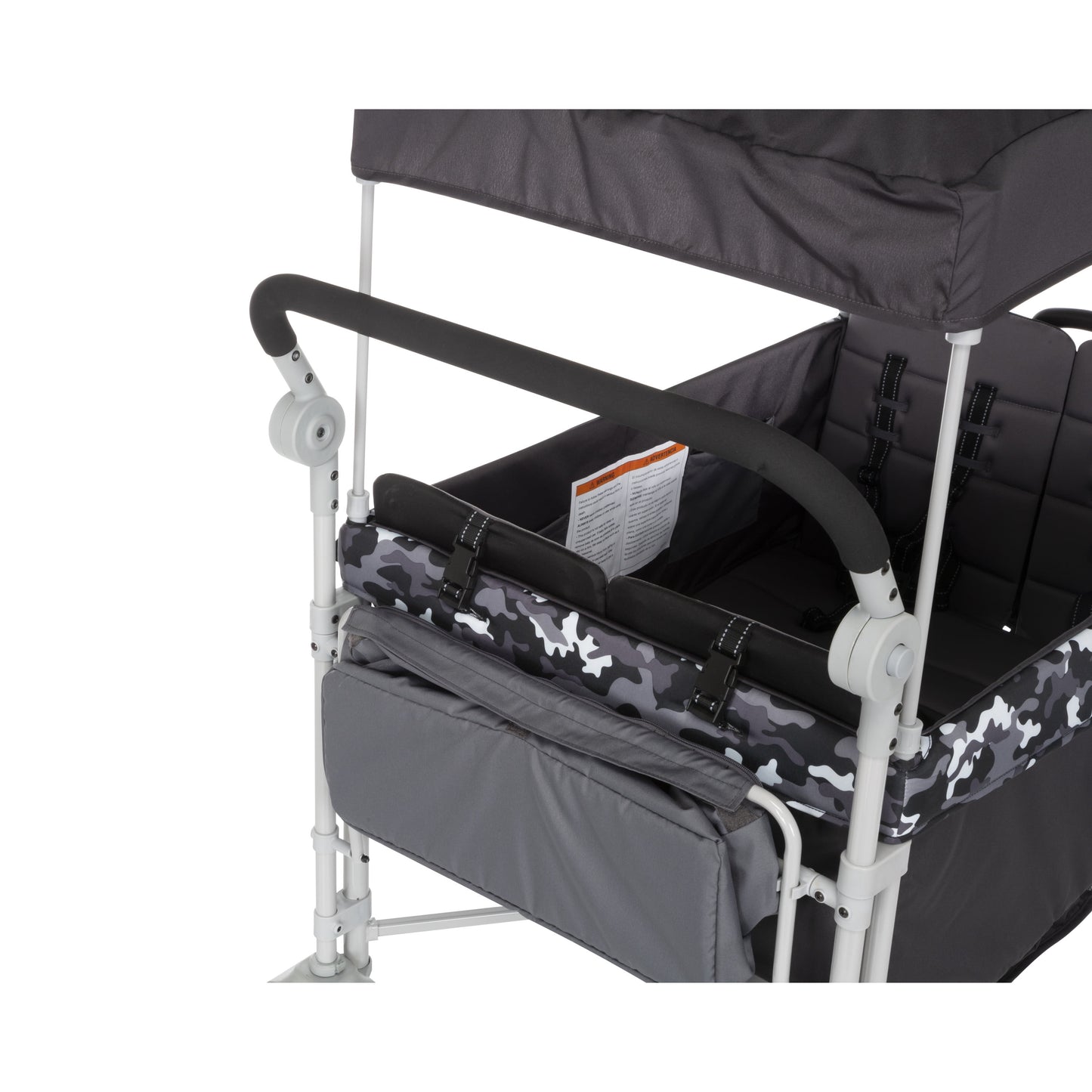 Summit Sprint Quad Wagon Stroller for Four Passengers in Charcoal Camo - Unisex Design for Toddlers