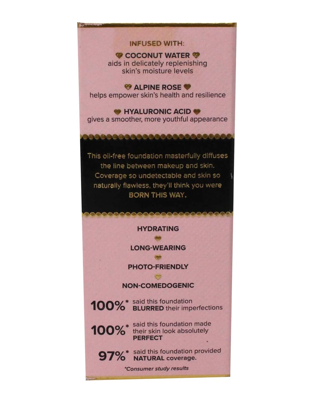 Born This Way Oil Free Foundation Warm Beige 1Oz/30Ml New with Box
