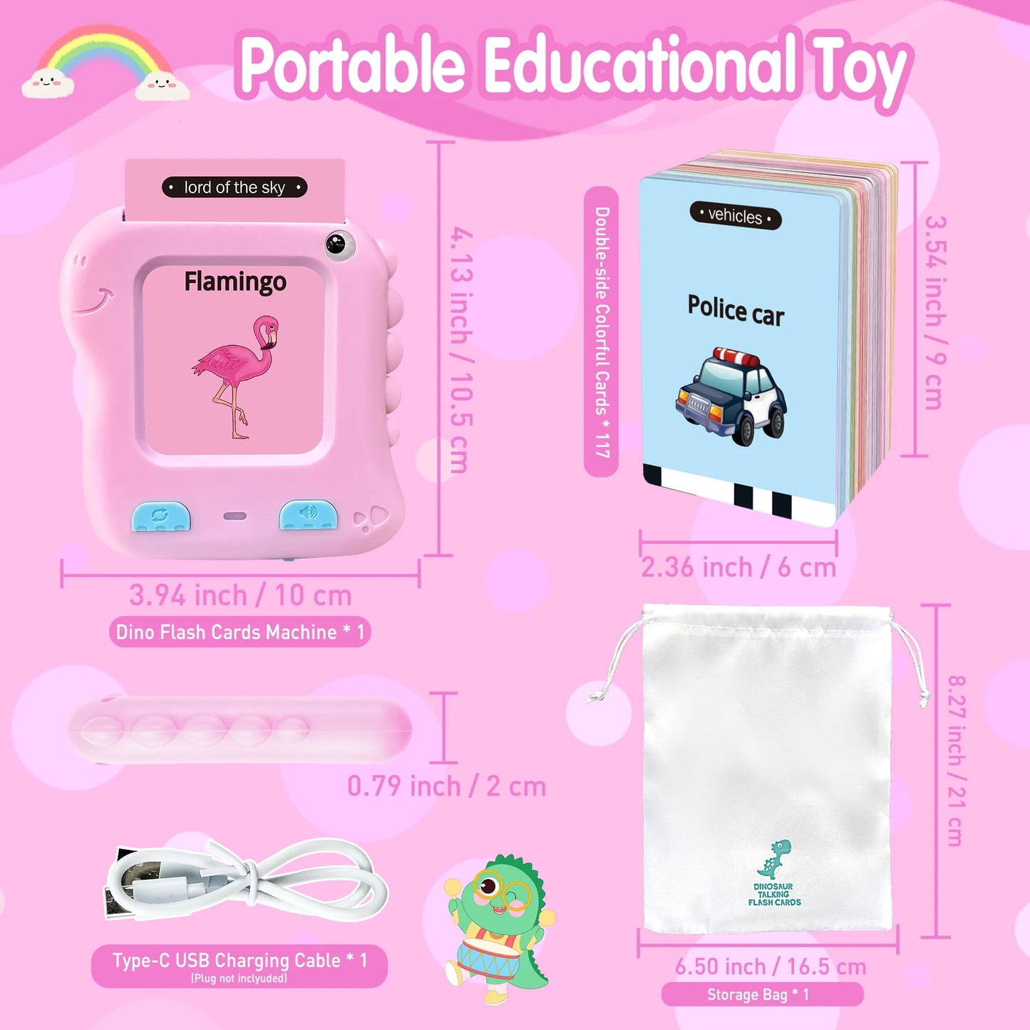 Interactive Educational Flash Cards for Children Aged 1-6, Montessori Learning Toys for Preschool Development