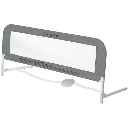Dream on Me Hide Away Safety Bed Rail for Children - Grey Mesh Security Barrier System
