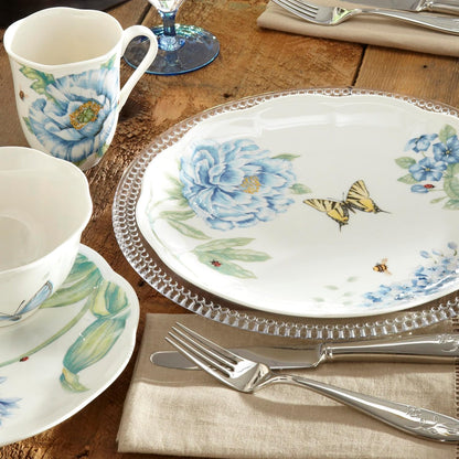 833421 Butterfly Meadow Blue 4-Piece Place Setting