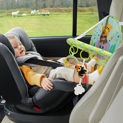 Dual-Sided Activity Toy for Rear-Facing Infant Car Seats - Ideal Entertainment for Newborns and Infants Aged 0-12 Months