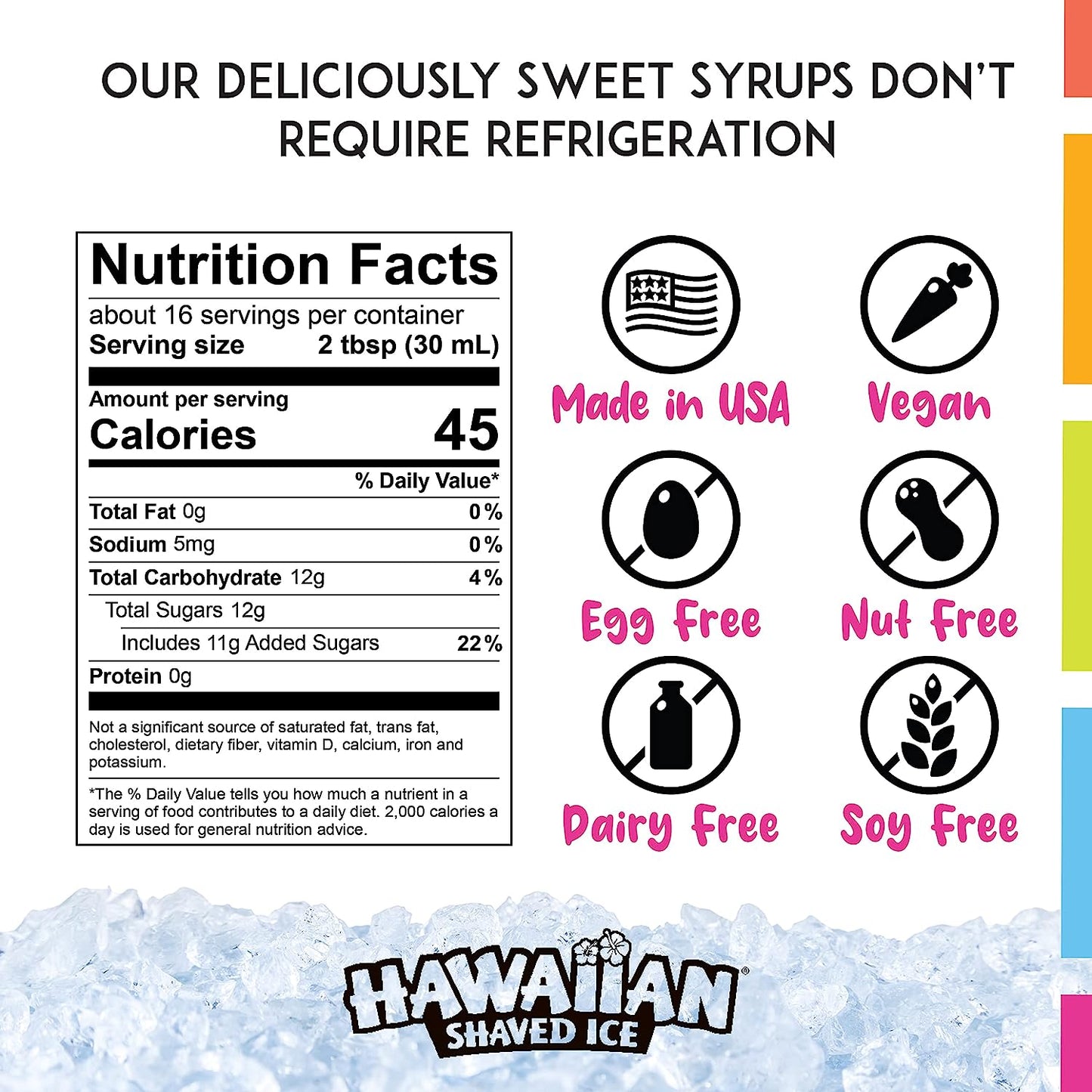 Syrup Assortment, 3 - 16Oz Bottles of the Most Popular Flavors: Cherry, Grape, Blue Raspberry. Perfect for Shaved Ice, Snow Cones, Sodas, Ice Pops, and Slushies. Allergy-Friendly