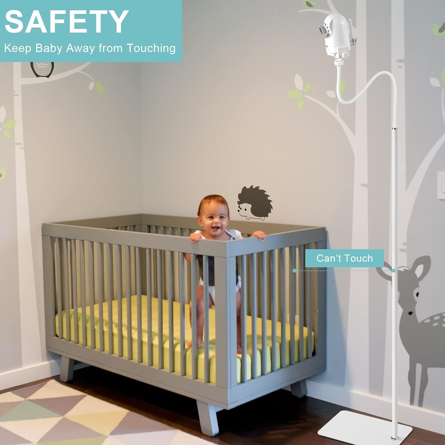 Baby Monitor Floor Stand Holder for Infant Optics DXR-8 Pro and Nanit Pro