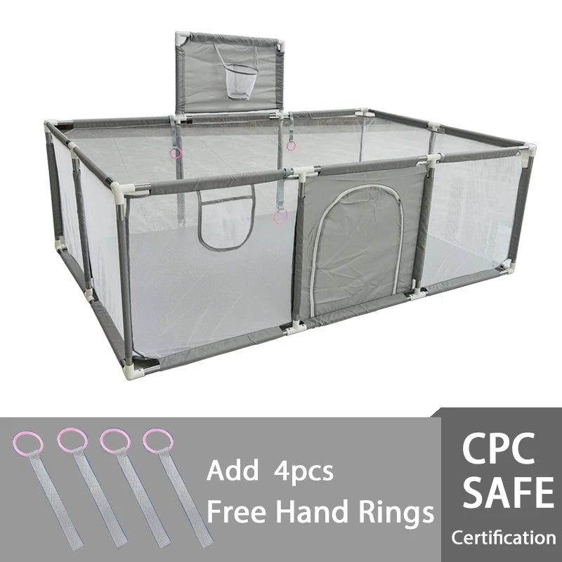 Indoor Baby Playpen Safety Barrier - Expansive Activity Gym and Groundbox Enclosure for Children