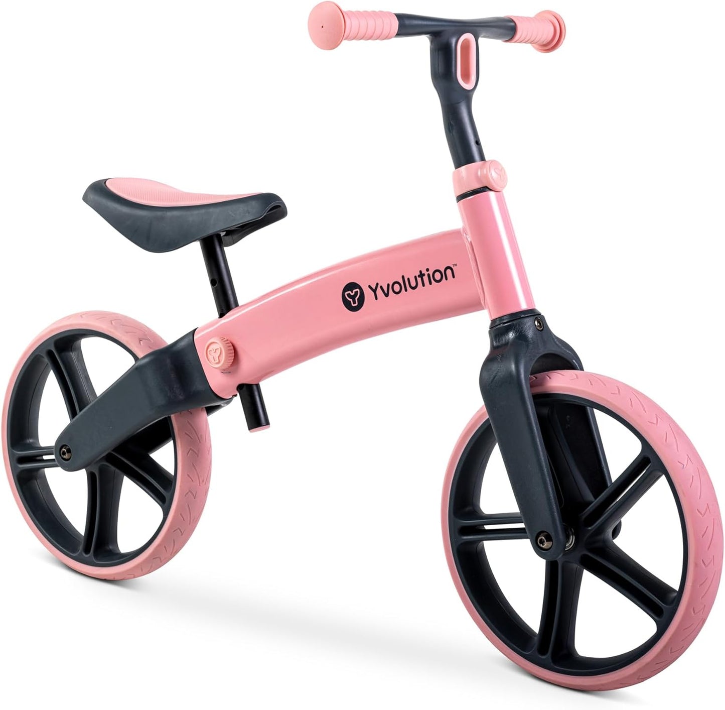 Y Velo Senior 12-Inch Balance Bike – No-Pedal Training Bicycle for Children Aged 3-5 – Adjustable Seat and Handlebar, Puncture-Proof Wheels, Supports Up to 55 Pounds