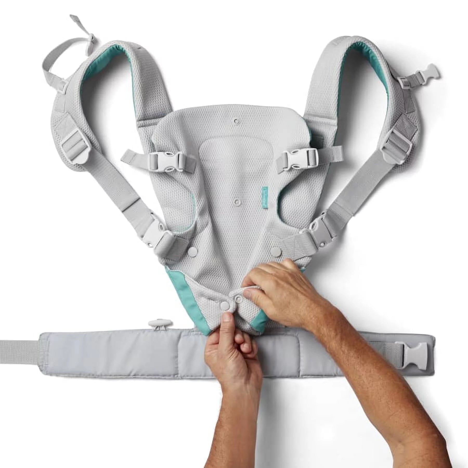 4-in-1 Convertible Baby Carrier with 4 Positions, Accommodates Weights from 8 to 32 lbs, White