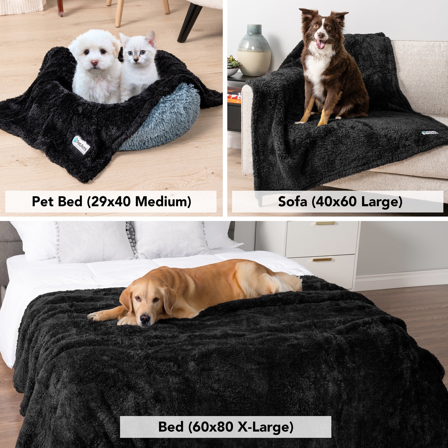 Dog Blanket for Pet Small Medium Large Dog Puppy Cat Soft Fleece Fluffy Sherpa