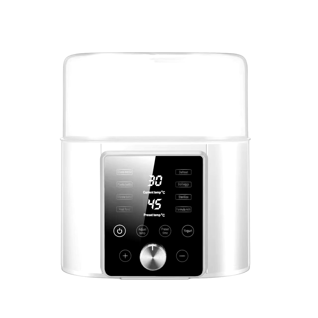 8-in-1 Professional Baby Bottle Warmer and Sterilizer with Timer for Breast Milk and Formula, Dual Bottle Capacity