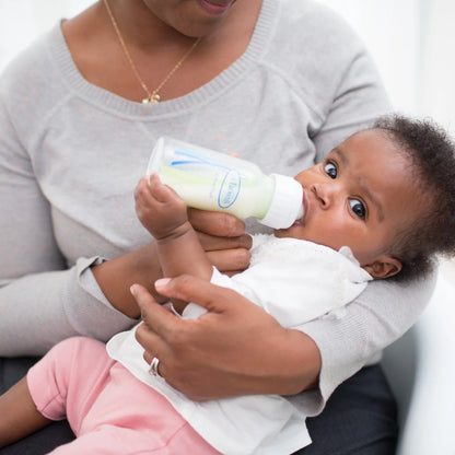 Natural Flow Anti-Colic Options+ Narrow Breast-to-Bottle Feeding Set, Clear, 4 oz, Set of 4