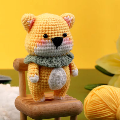 Crochet Animal DIY Kit for Beginners: Complete with Yarn, Needles, and Accessories