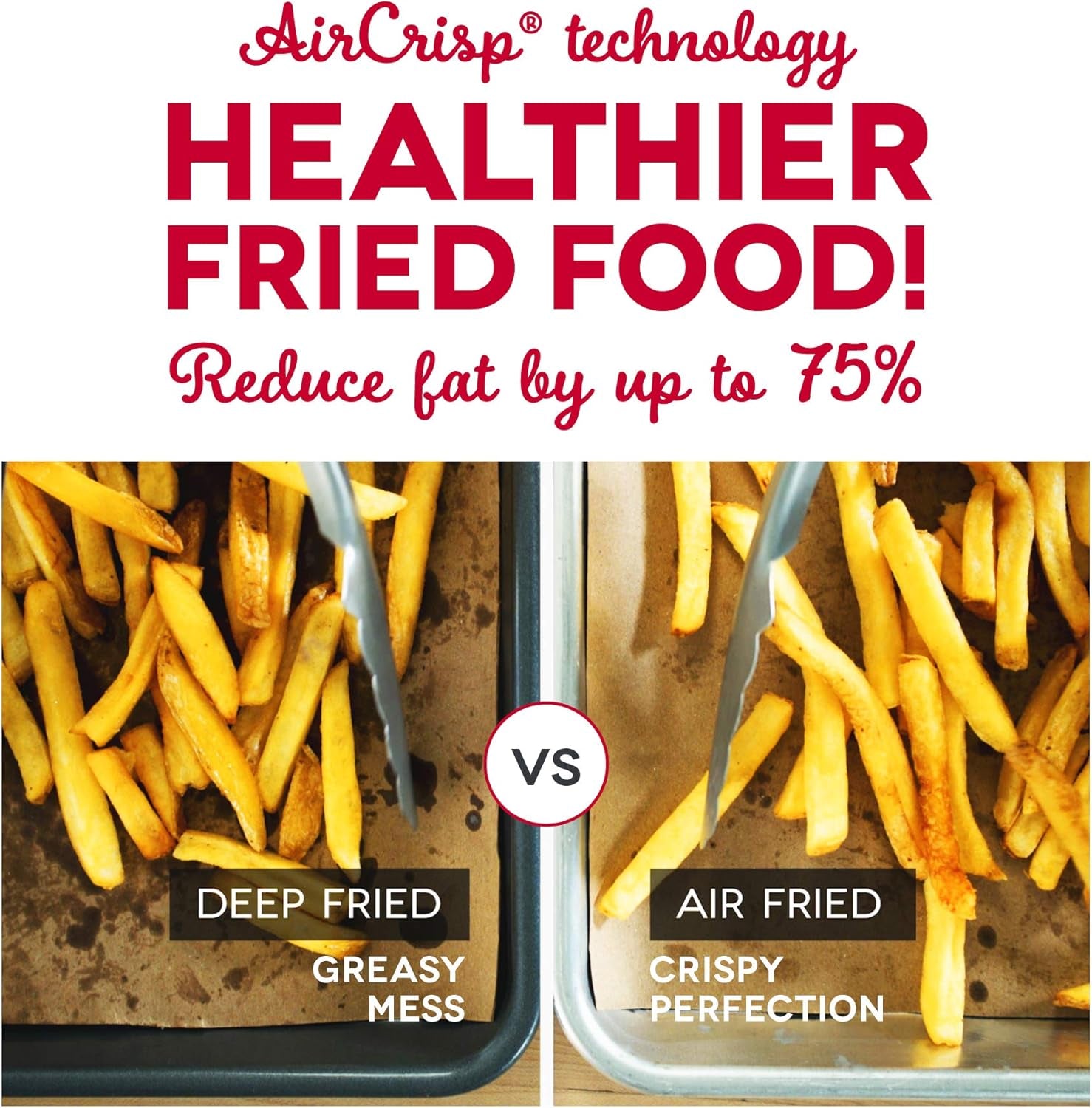 Deluxe Air Fryer -Has Aircrisp® Technology - Adjustable Temperature Control & Auto Shut-Off Feature - Compact Nonstick Basket - 3 Quarts - Aqua