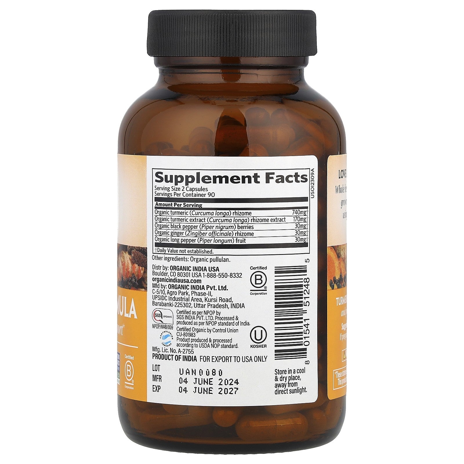 Turmeric Formula, 180 Vegetarian Caps