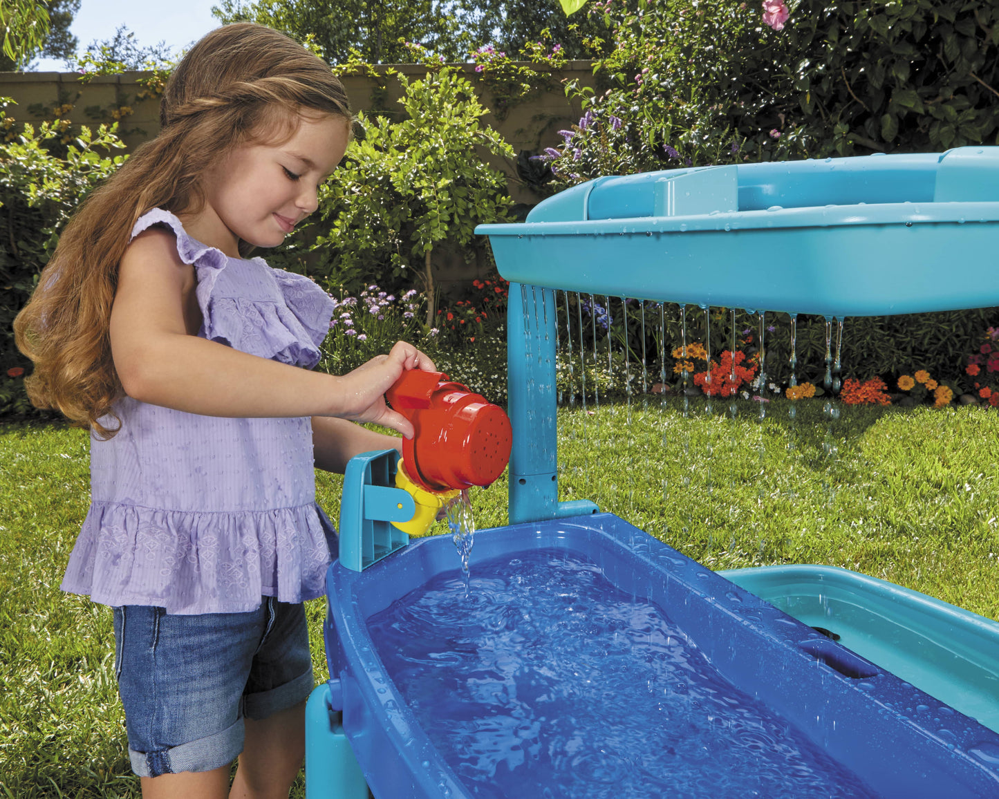 Outdoor Folding Water Play Table for Children Aged 3+