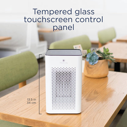Medify MA-25 Air Purifier Featuring True HEPA H13 Filter | 825 Sq Ft Coverage in 1 Hour for Allergens, Smoke, Wildfires, Odors, Pollen, and Pet Dander | 99.9% Efficient Particle Removal Down to 0.1 Microns | White, Single Unit