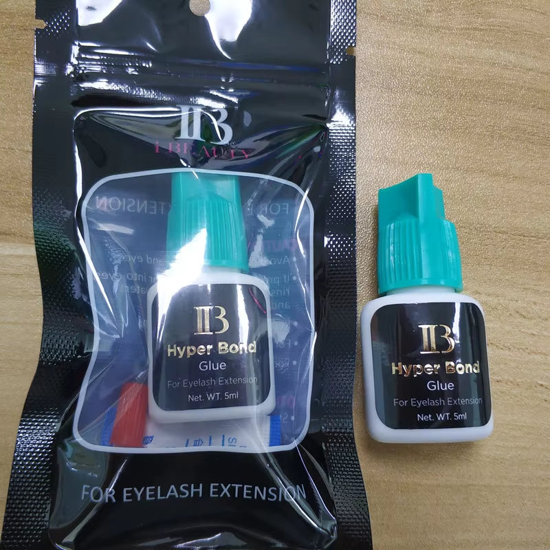 5/10 Bottles IB Hyper Bond Glue for Eyelash Extensions Korea 0.5S Fast Drying Ibeauty Cyan Cap False Lash Adhesive Makeup Tools