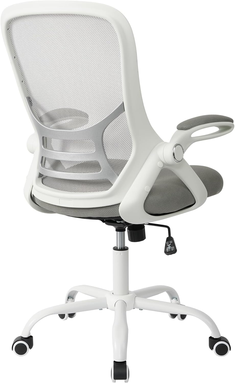 Ergonomic Mesh Executive Office Chair with Adjustable Armrests for Home and Professional Use (Grey)