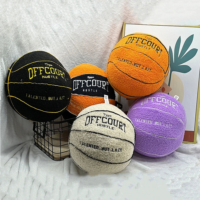 25CM Offcourt Basketball Plush Toy - Anime-Inspired Soft Pillow for Children, Ideal Birthday and Christmas Gift