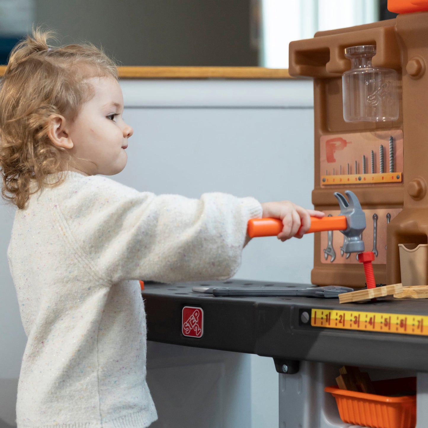 Toddler Workshop Utility Bench with 76-Piece Tool Set