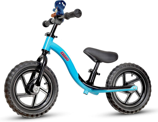 Toddler Balance Bike for Ages 2 to 5, Interactive Push Bicycle for Early Learning with Steady Balancing, Ideal Gift for Boys and Girls, Blue