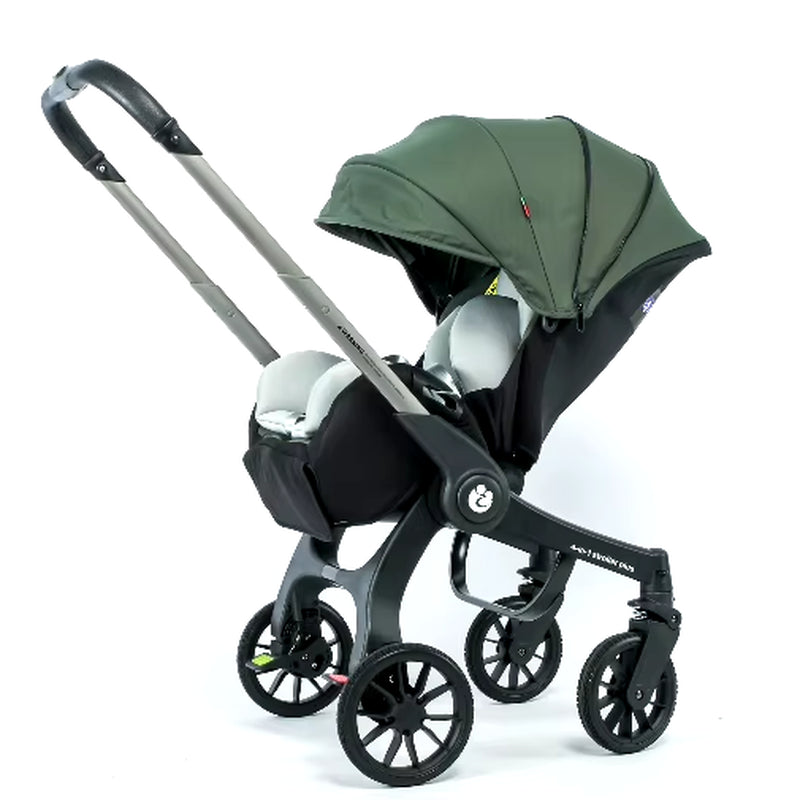 Multifunctional 4-in-1 Two-Way Baby Stroller with Collapsible Basket and Infant Carriage Seat