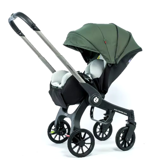 Multifunctional 4-in-1 Two-Way Baby Stroller with Collapsible Basket and Infant Carriage Seat