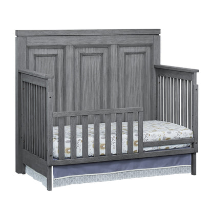 Manchester 4-in-1 Convertible Crib in Rustic Gray, GREENGUARD Gold Certified for Enhanced Safety and Quality