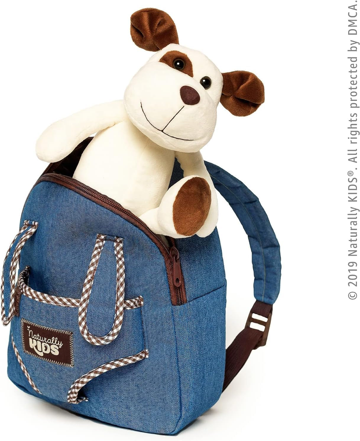 Dog Backpack and Toddler Plush Toy Set - Ideal Gifts for Children Aged 2 to 5 Years