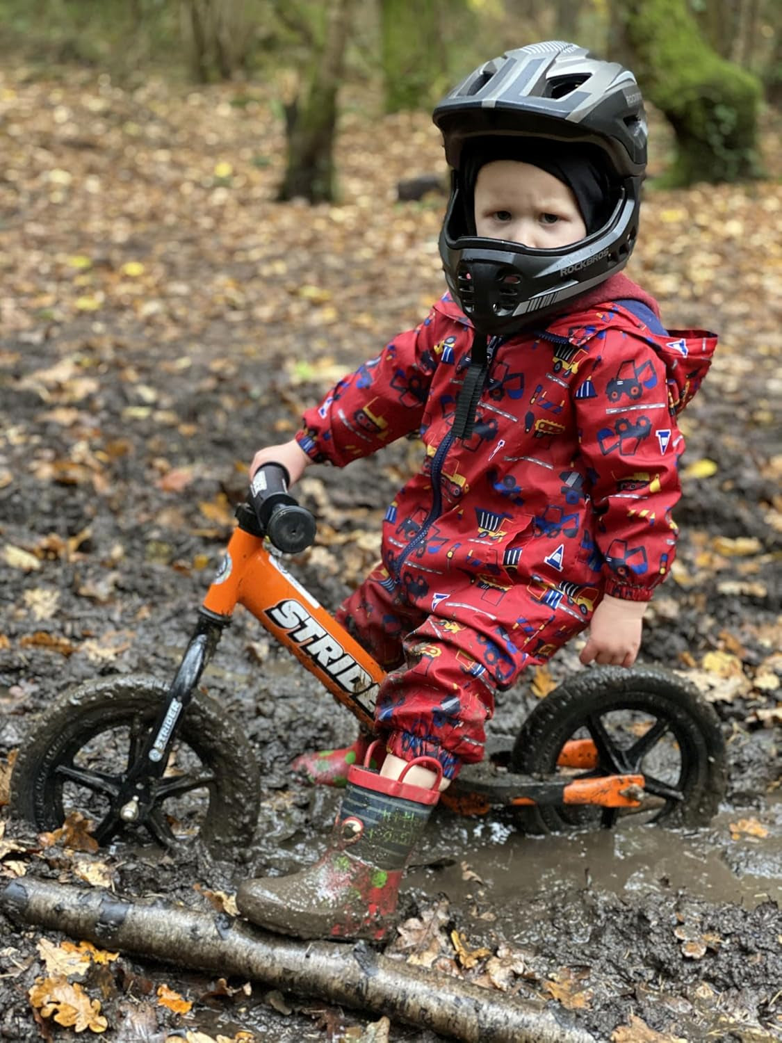 12-Inch Balance Bicycle for Children Ages 1 to 4 - Features Safety Pad, Padded Seat, Mini Grips, and Flat-Free Tires - Easy Tool-Free Assembly and Adjustments