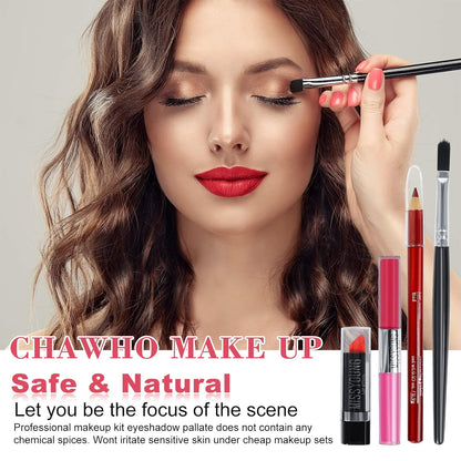 All in One Makeup Kit for Women Full Kit Multi-Purpose Combination Surprise Gift Set Beauty Full Make up Essential Starter Kit, Compact and Lightweight Design for Girls Women and Beginners