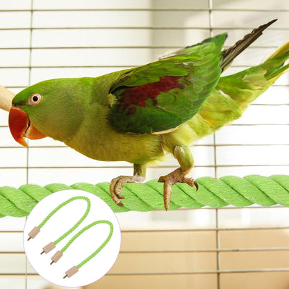 2 Pack Bird Hemp Rope Perch Swing Bird Cage Stand Pole Rope Accessories Parrot B