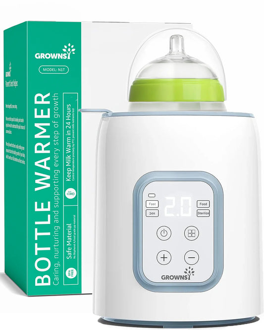 Professional Baby Bottle Warmer with Timer and Accurate Temperature Control, Suitable for All Bottle Sizes, Blue