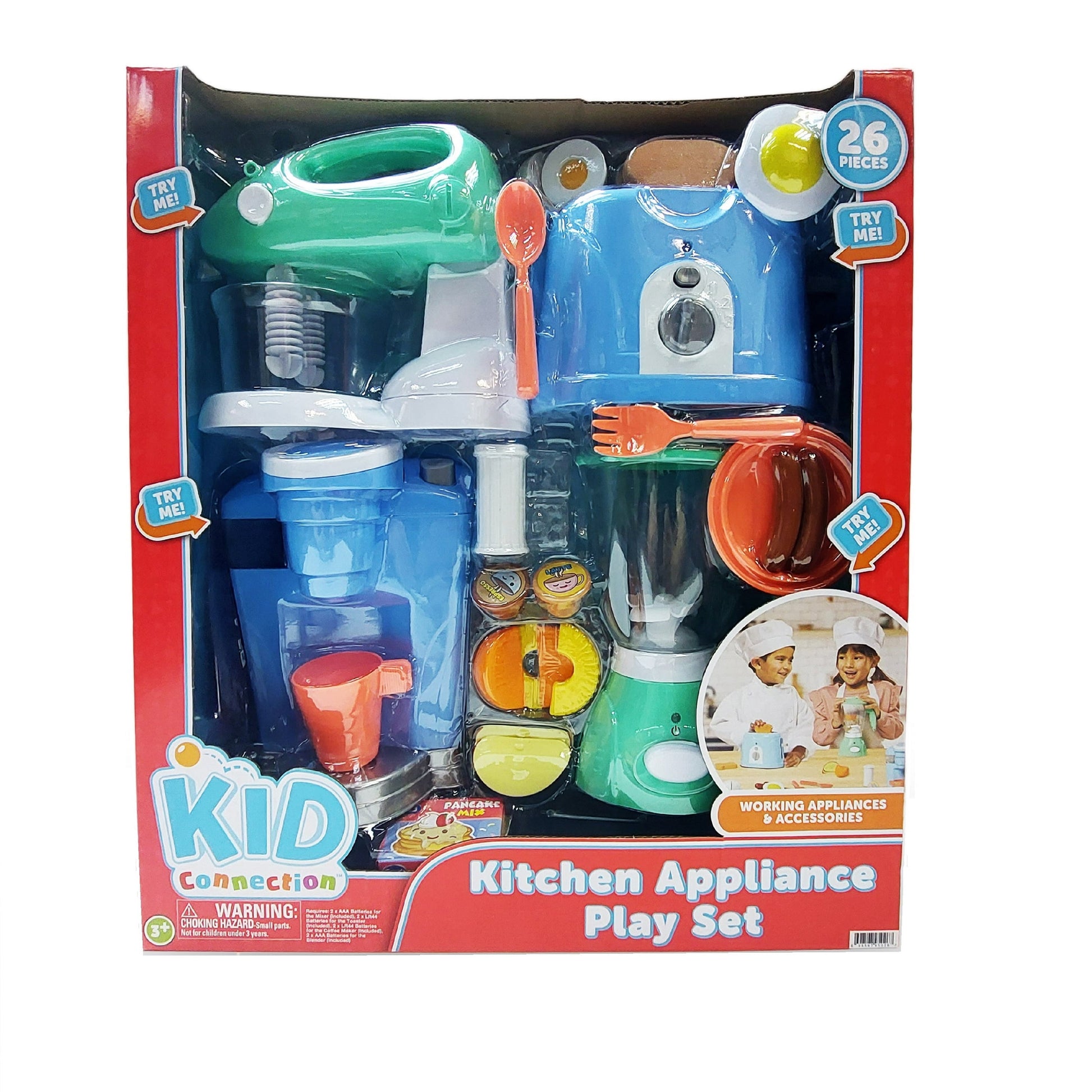 Electronic Kitchen Appliance Play Set - 26-Piece Toddler Toy Collection