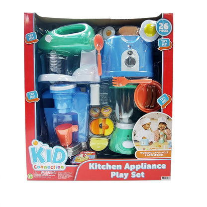Electronic Kitchen Appliance Play Set - 26-Piece Toddler Toy Collection