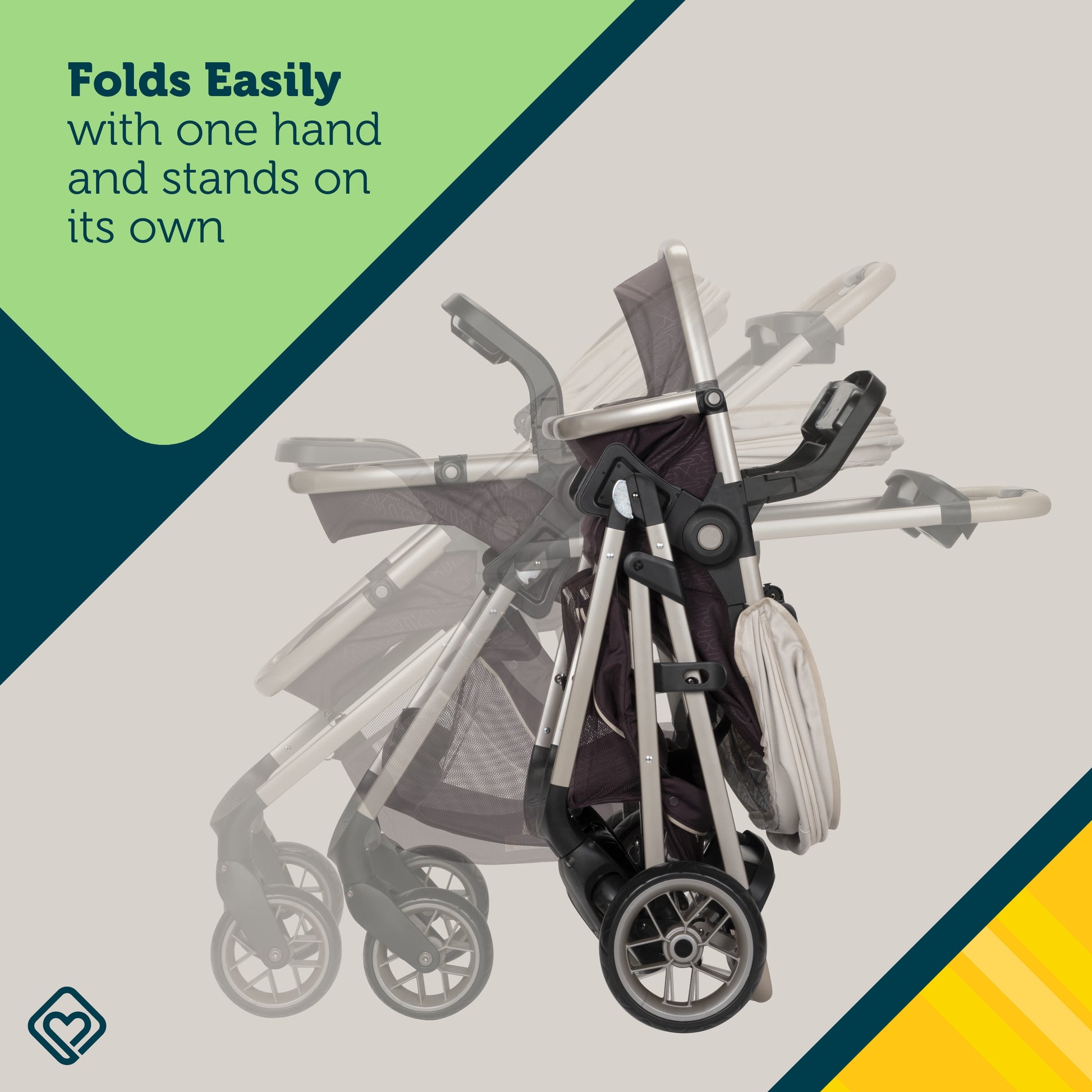 Deluxe 8-in-1 Travel System for Infants - Grow and Go Flex in Dunes Edge