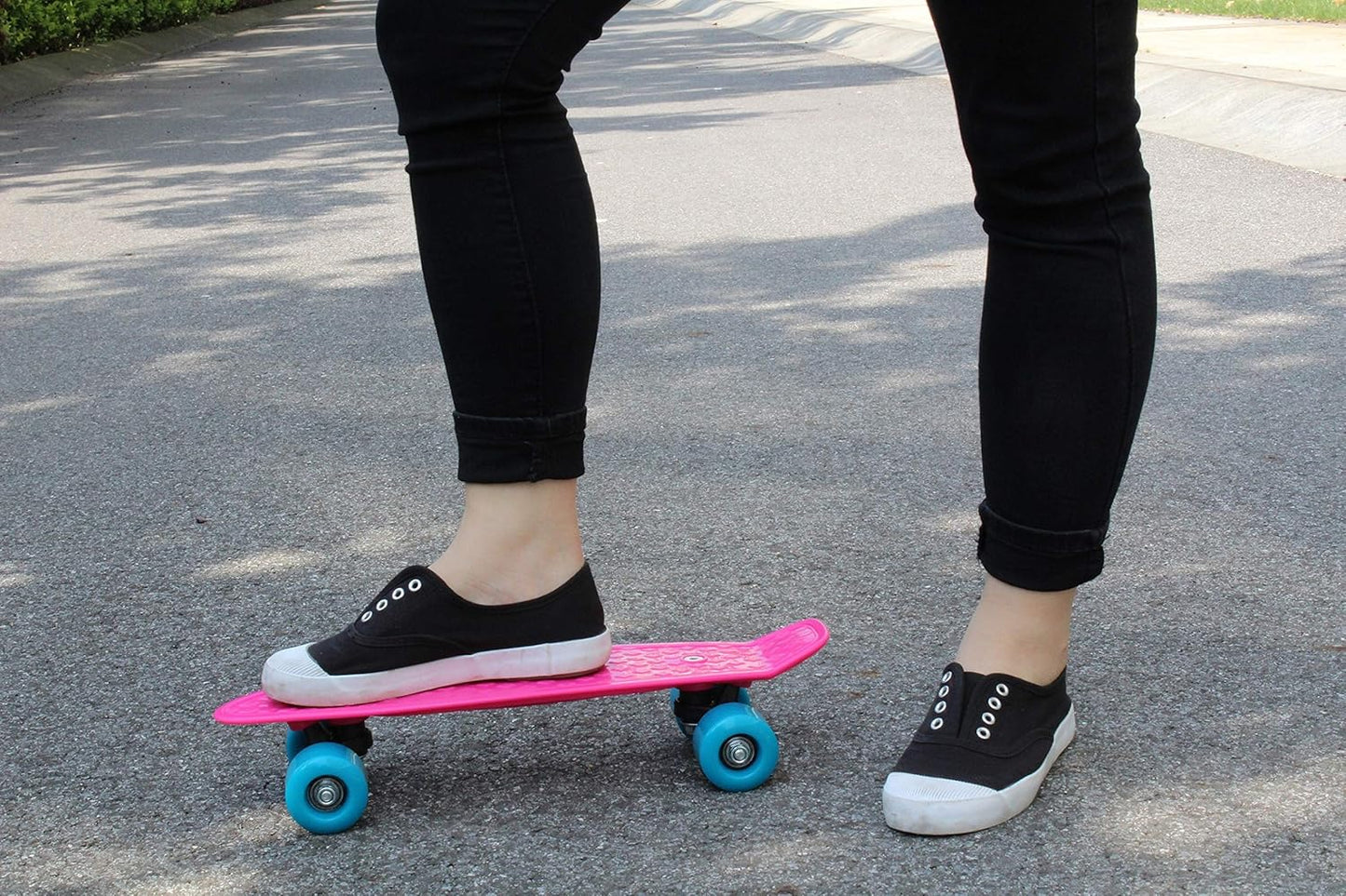 17x5 Inch Mini Skateboard with Advanced Design, Perfect Mini Cruiser for Beginners Featuring ABEC-7 Bearings and Soft PU Wheels