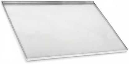 23.5" X 16.5" Metal Replacement Dog Crate Pan Chew Proof Crack Proof Pet Kennel Tray Central Dog Training Crate Pan Pet Supplies, Galvanized, 1" H