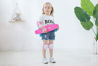 17x5 Inch Mini Skateboard with Advanced Design, Perfect Mini Cruiser for Beginners Featuring ABEC-7 Bearings and Soft PU Wheels