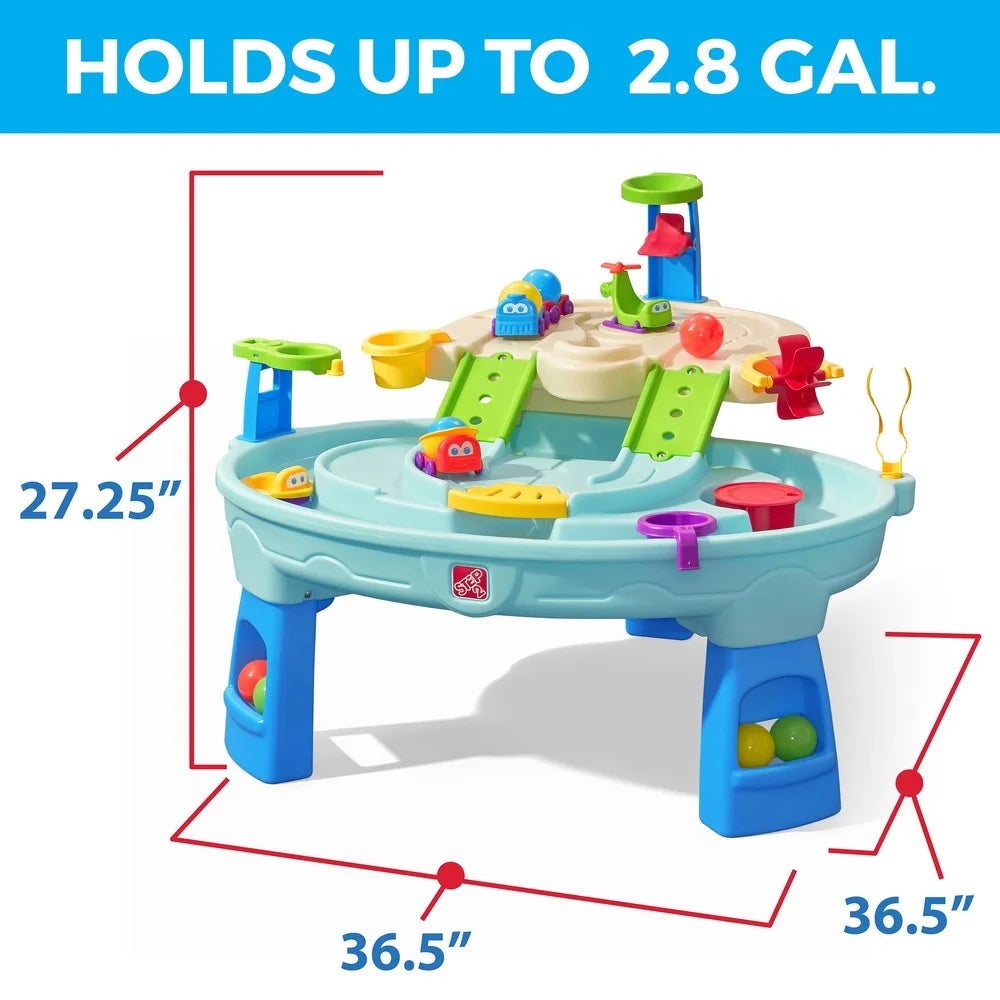 Ball Buddies Adventure Center: Toddler-Friendly Blue Sand and Water Table