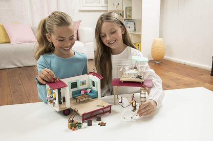 Horse Club Camper Set with Toy Horse Figurine - 43-Piece Gift for Girls and Boys, Ages 5+